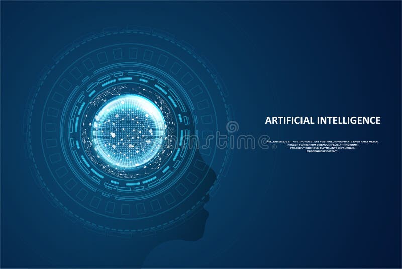 Artificial Intelligence illustration royalty free illustration
