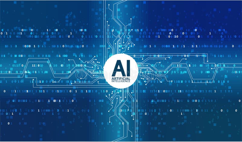 Artificial Intelligence illustration royalty free illustration