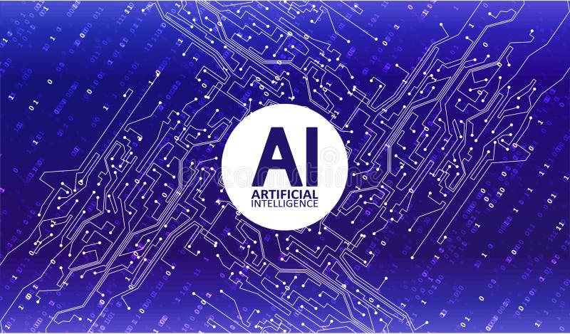 Artificial Intelligence illustration royalty free illustration