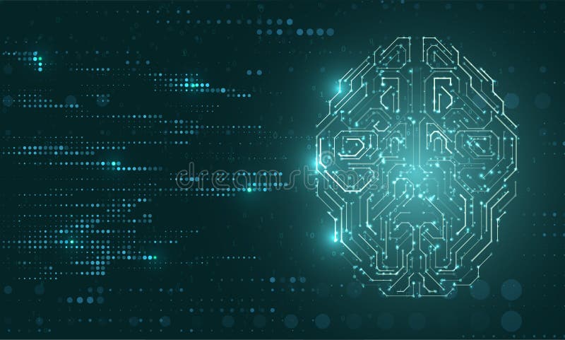 Artificial Intelligence illustration royalty free illustration