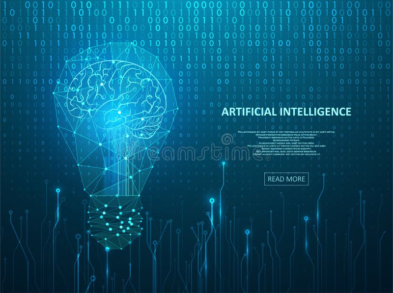 Artificial Intelligence illustration royalty free illustration