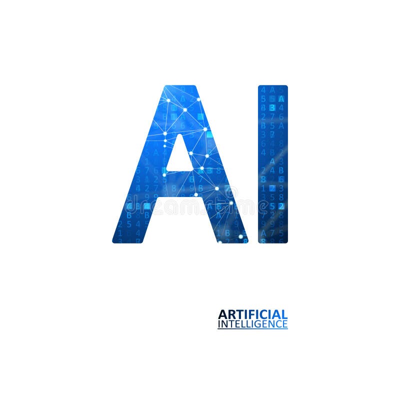 Artificial intelligence illustration stock illustration