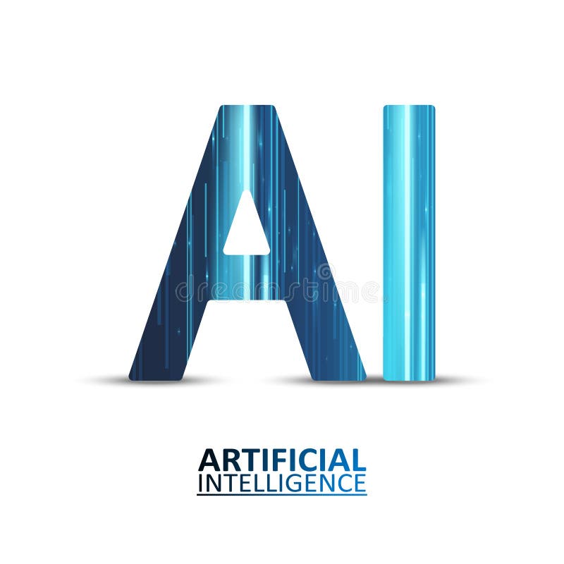 Artificial intelligence illustration stock illustration