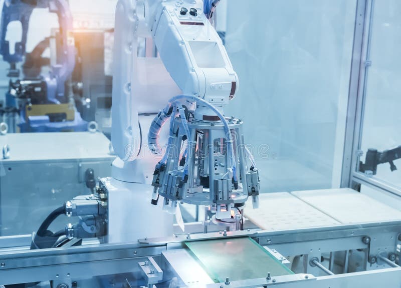 Artificial intelligence machine stock image