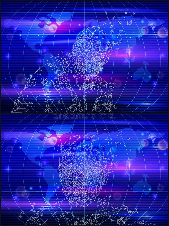 Artificial Intelligence Map and Territory Vector Stock Vector
