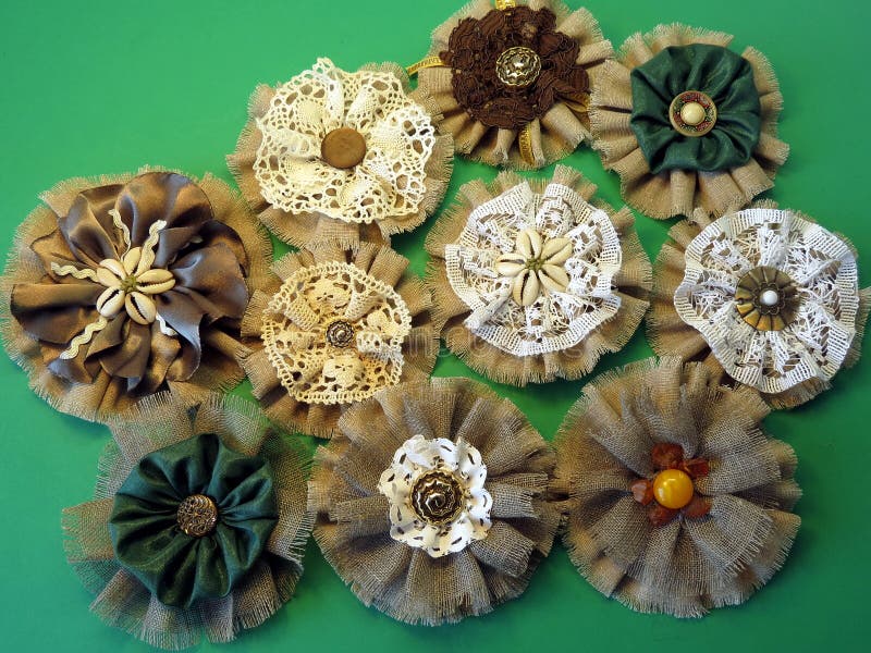 Artificial linen flowers stock image. Image of fabric 30033687