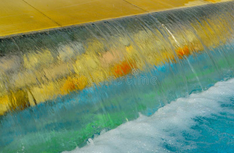 Artificial waterfall in the Park