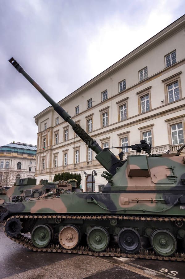 Obusier automoteur Krab de 155 mm photos libres de droits