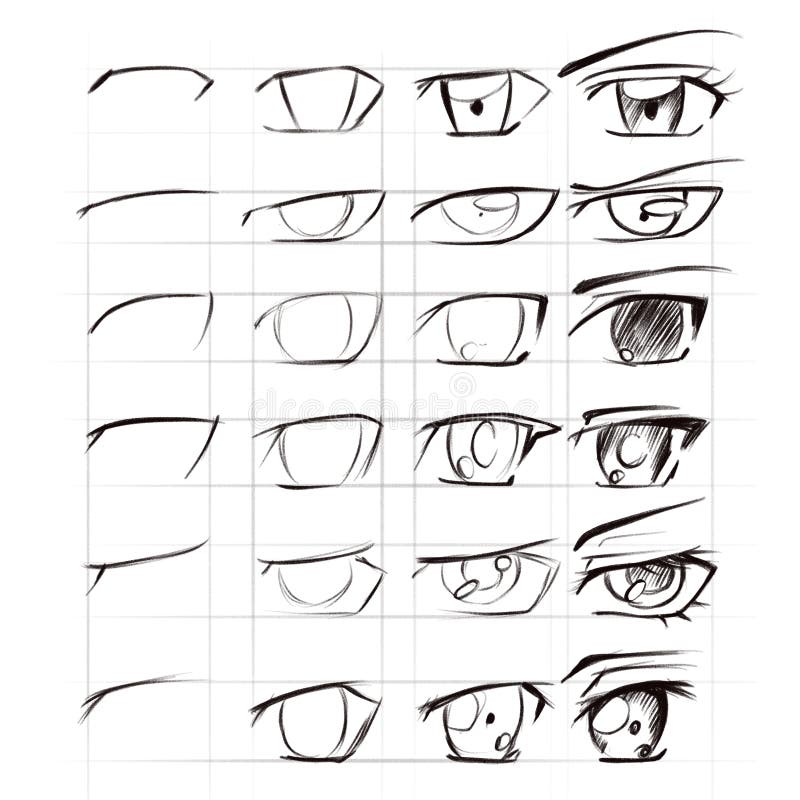 Anime eyes drawing