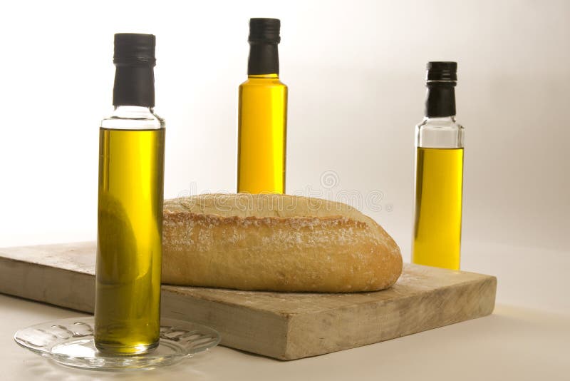 Artisan bread on cutting board.