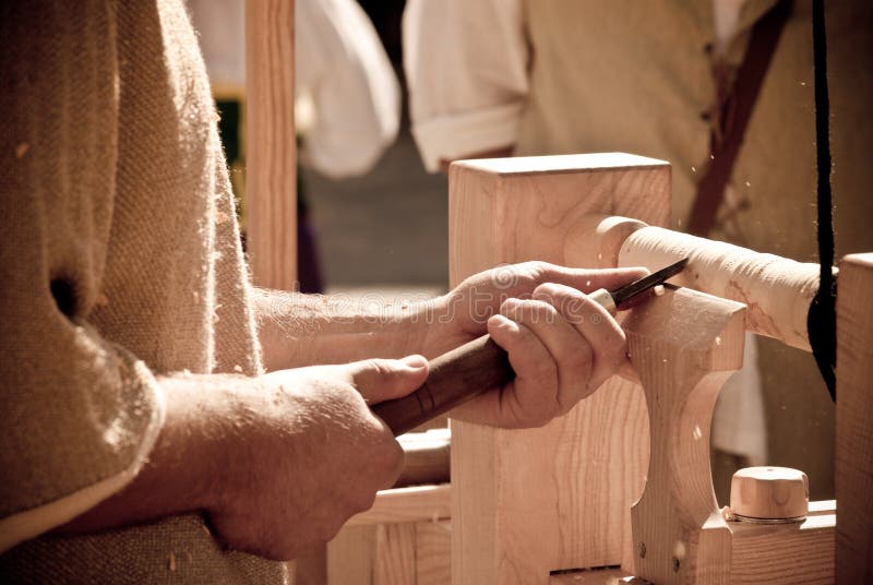 Artisan en bois photo stock. Image du médiéval, moulage - 23801464