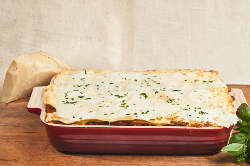 Artisan Homemade Baked Lasagna Stock Image Image of italian, finished