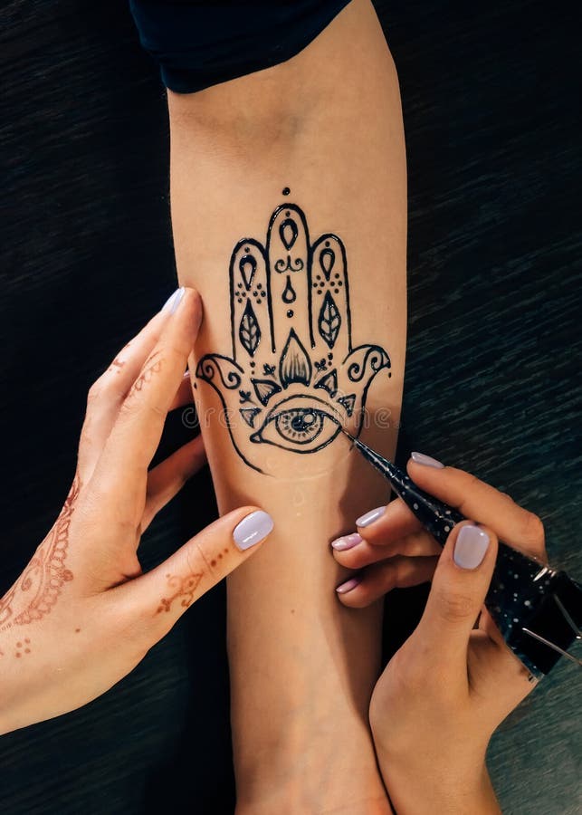 A tiny Hamsa tattoo below the thumb ensures that its wearer will always be  able to see it and admire it | Ratta Tattoo