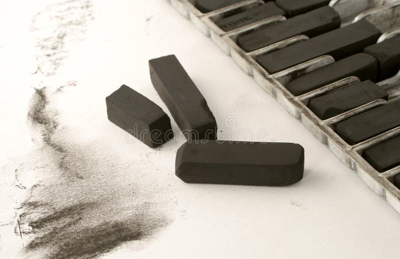 Artist charcoal royalty free stock photo Artist charcoal royalty free stock photo
