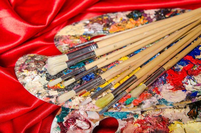 The Artist Palette in Art Concept Stock Image Image of graphic