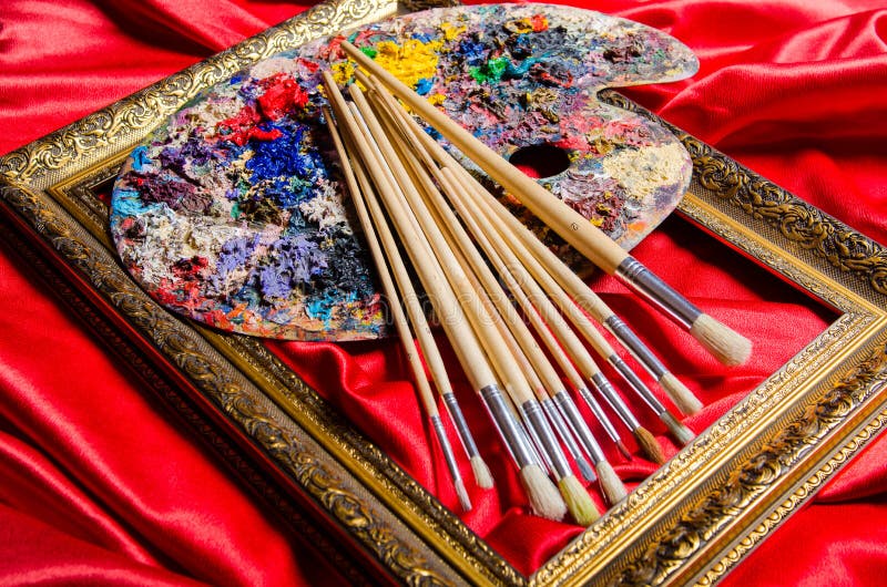 The Artist Palette in Art Concept Stock Photo Image of design