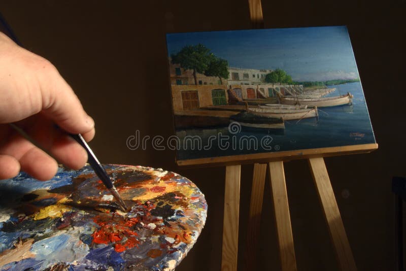 Artist s masterpiece stock photo. Image of artistic, hobbies 2272806