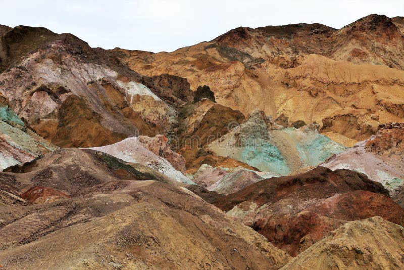Artist`s Palette In Death Valley Stock Image Image of