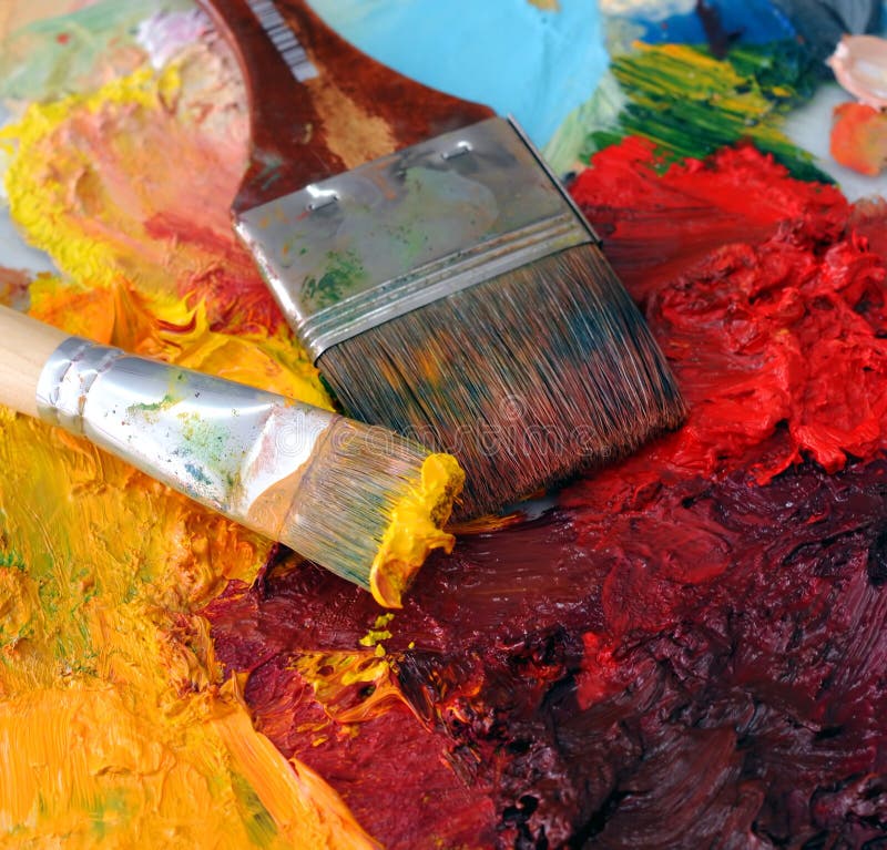Artist tools stock photo. Image of abstract, colours, paint 4520600
