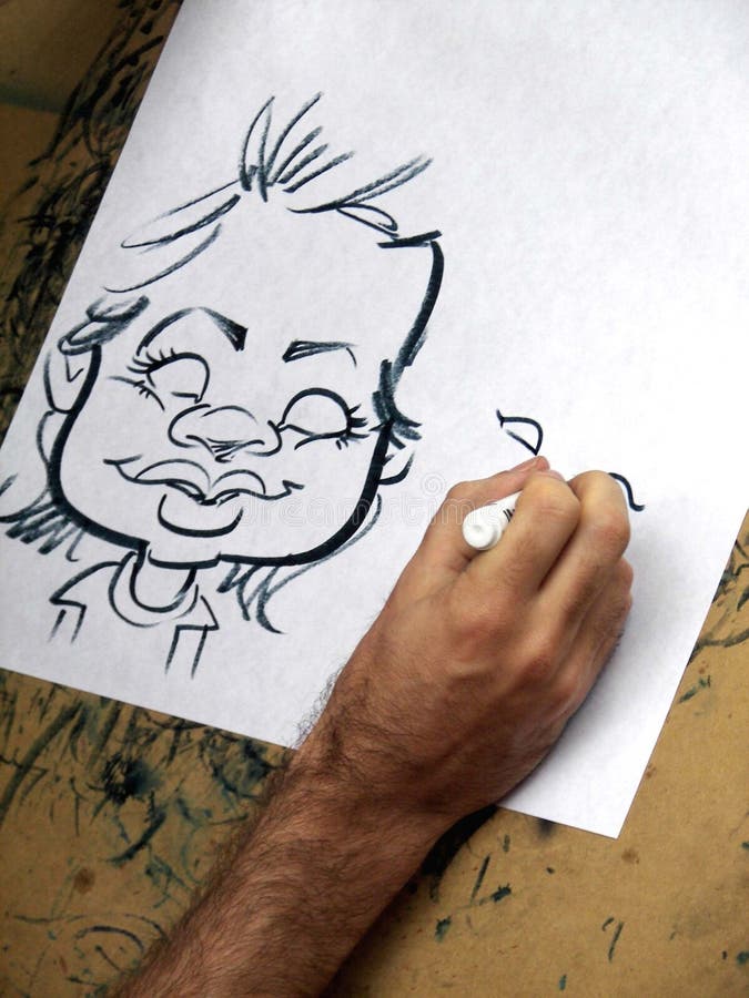 Artista dos desenhos animados foto de stock royalty free Artista dos desenhos animados foto de stock royalty free