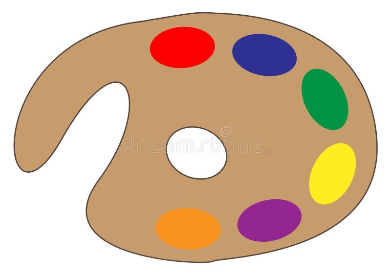 Artiste Paint Palette illustration libre de droits Artiste Paint Palette illustration libre de droits