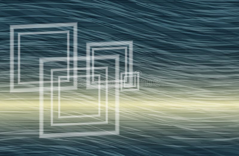 Artistic abstract wavy background with squares like windows vector illustration