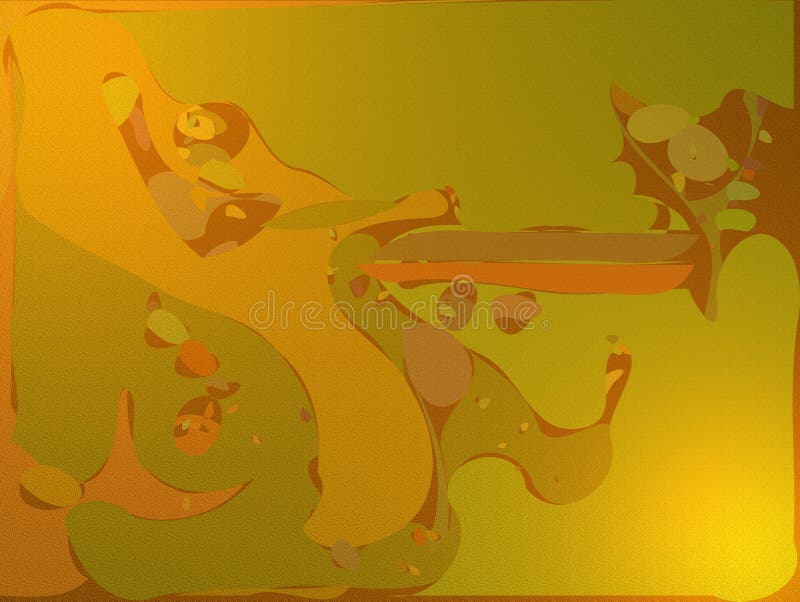 Artistic Spotted Background, Art, Rough Metal Copper Foil, Abstract stock illustration