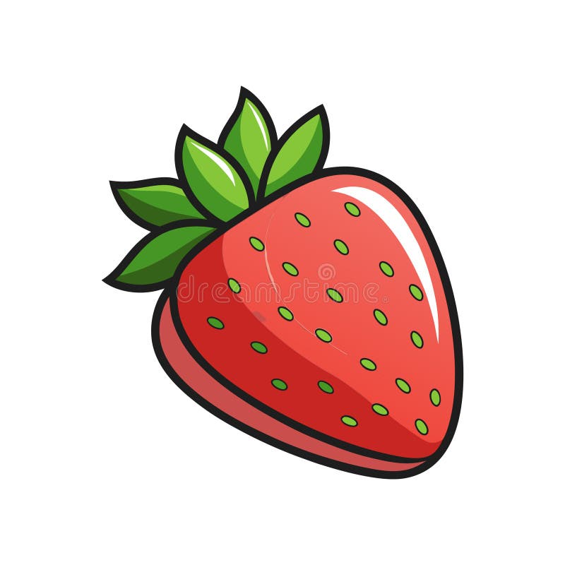 Artistic Flavorfest Strawberry Presentation in Bowl vector illustration
