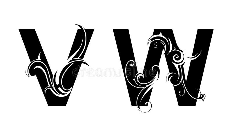 Artistic font type vector illustration