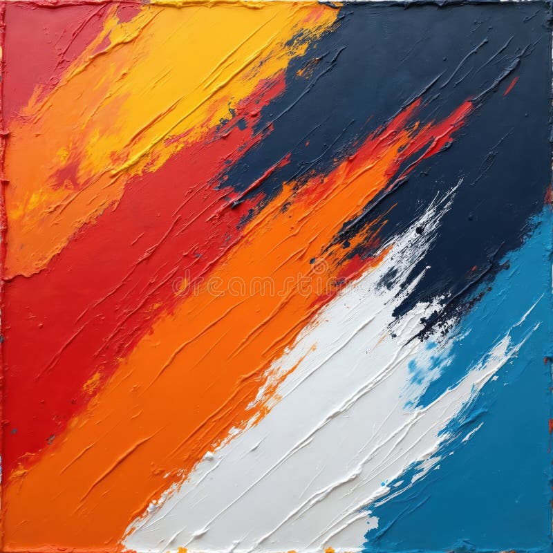 Artistic grunge textured background with vivid multicolor brush strokes in oil structure. Grunge fine art mixed media. Abstract