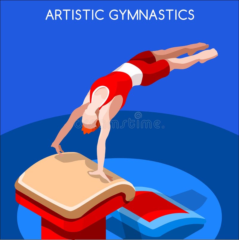 Gymnastics equipment icons set. Cartoon set of gymnastics