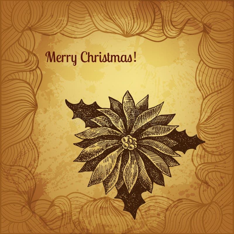 Artistic Illustration with Hand Drawn Ink Stock Illustration