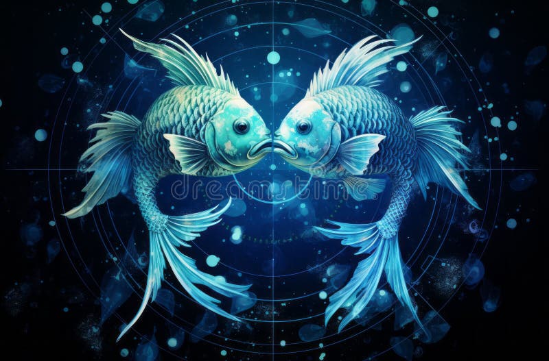 Artistic Illustration of Pisces Zodiac Sign
