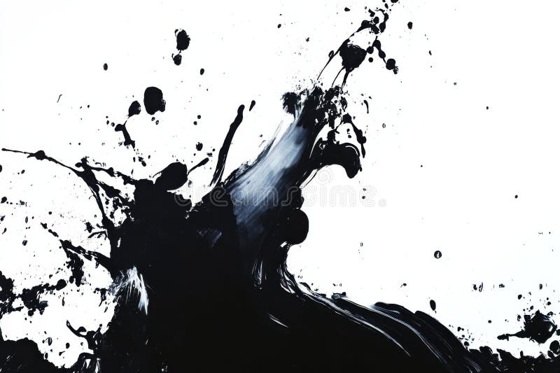 Artistic ink splash with open space for text ideal for creative designs royalty free stock photo