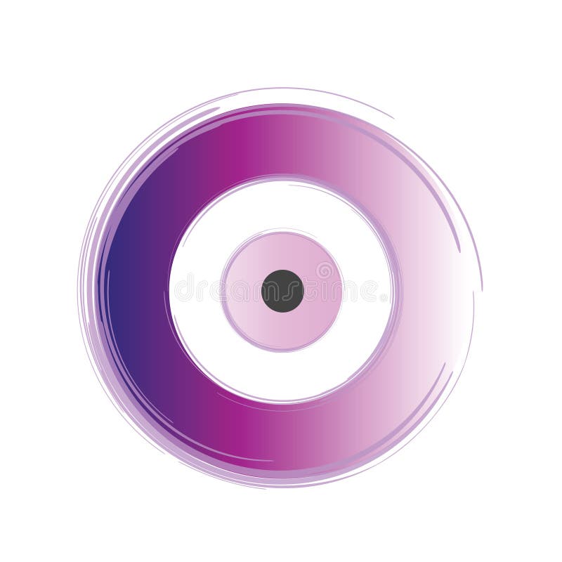 Purple Eye Texture With White Background Stock Illustration