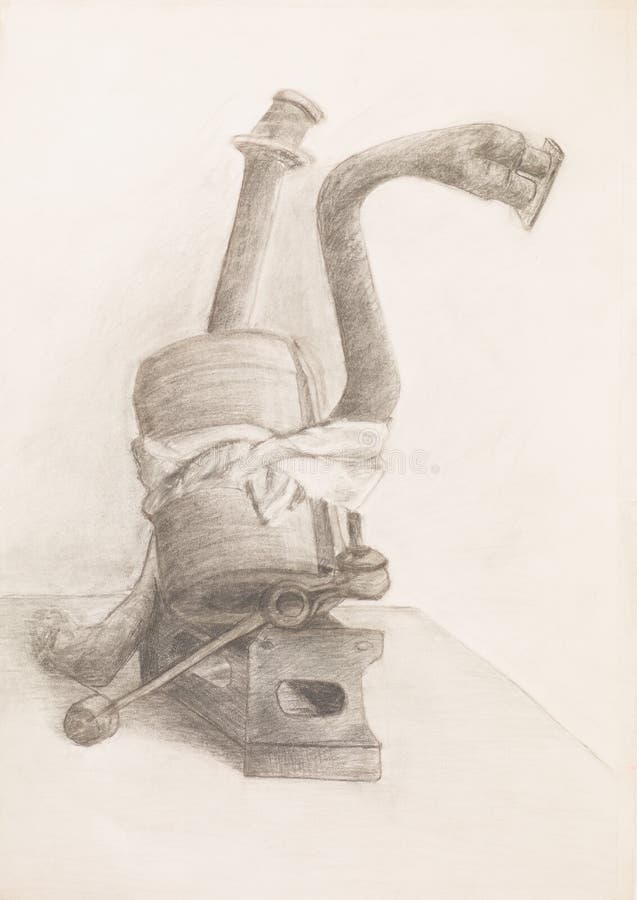 Artistic study of objects royalty free illustration