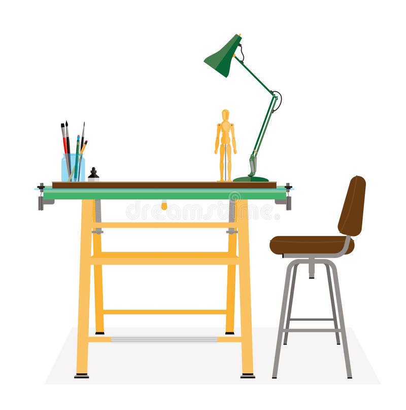 Artists Drawing Board stock vector Illustration of illustrations