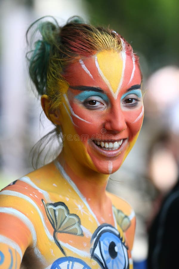 Nude Beach Body Painting