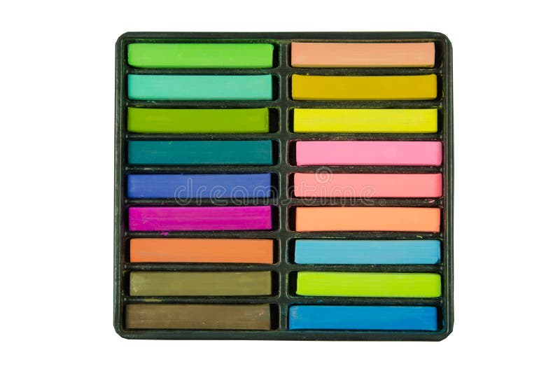 Artists Pastels stock image. Image of isolated, items 49561491