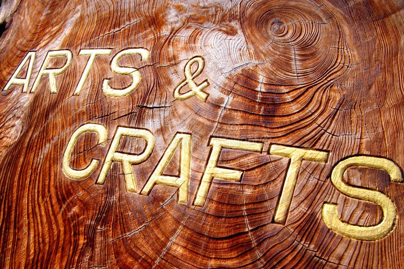 Arts and crafts inscription