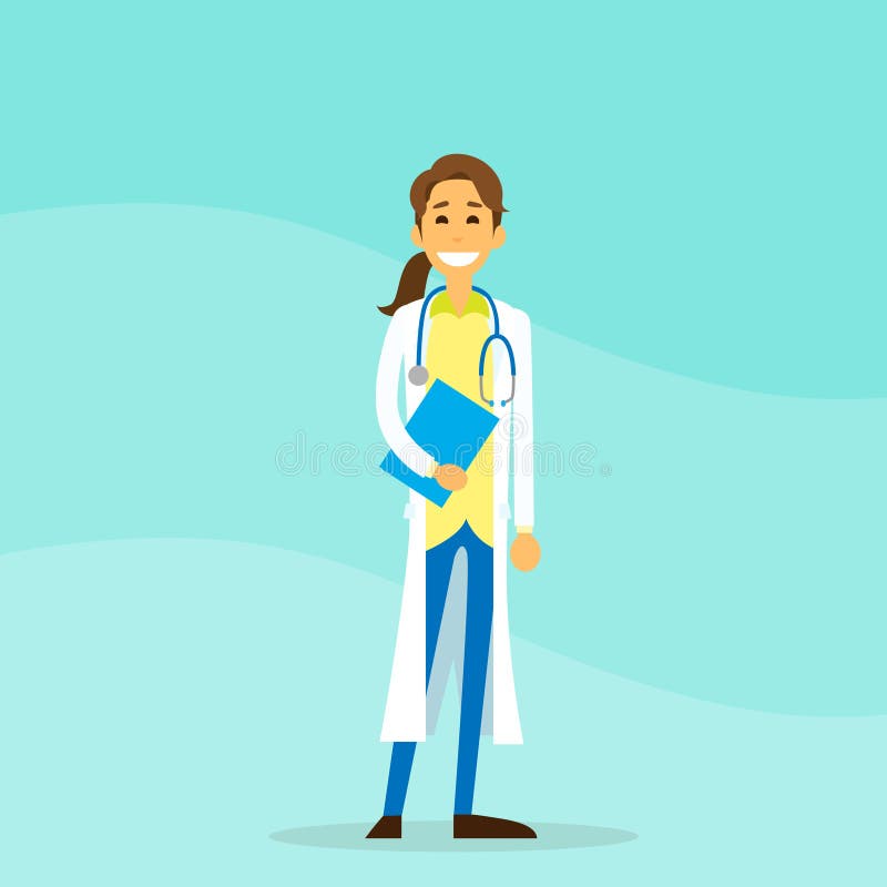 Arts Woman Cartoon Person Hold Clipboard vector illustratie Arts Woman Cartoon Person Hold Clipboard vector illustratie