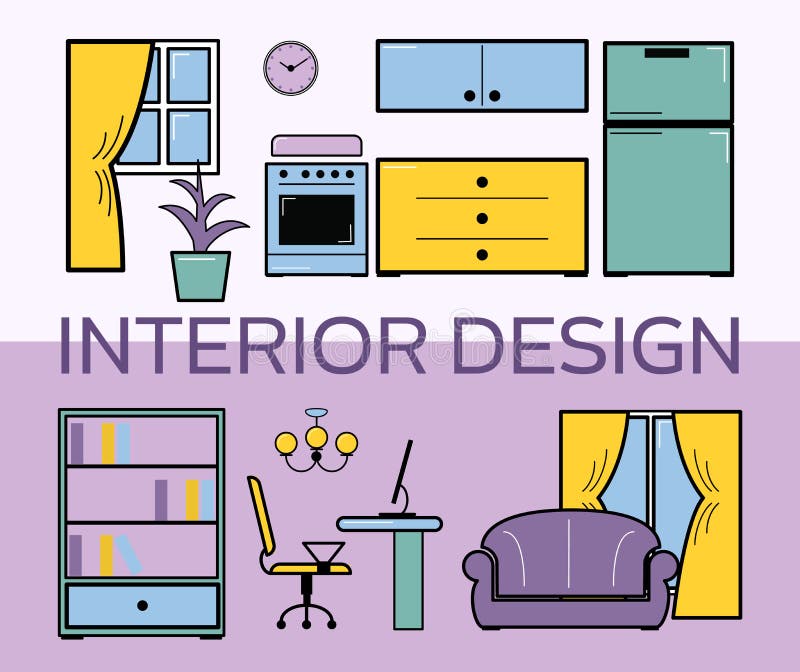 Artsatz-Vektorillustration des Innenarchitekturraumes flache Wohnzimmer mit M?beln Lila Innenarchitekturraum shelfs vektor abbildung Artsatz-Vektorillustration des Innenarchitekturraumes flache Wohnzimmer mit M?beln Lila Innenarchitekturraum shelfs vektor abbildung