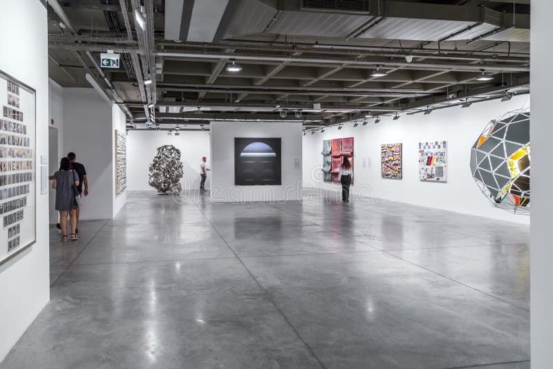 Artwork displayed in Istanbul Modern Art Museum royalty free stock images Artwork displayed in Istanbul Modern Art Museum royalty free stock images