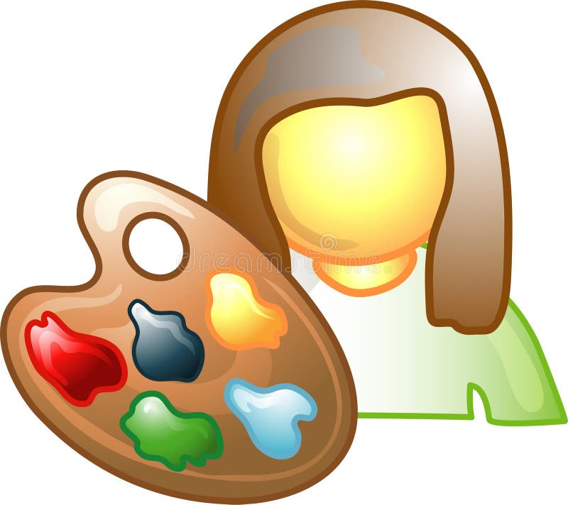 artysta kariery symbol ikony ilustracji artysta kariery symbol ikony ilustracji