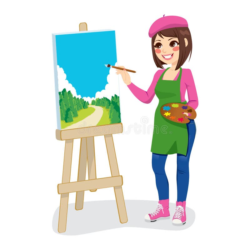 Artysty obrazu park ilustracji Artysty obrazu park ilustracji
