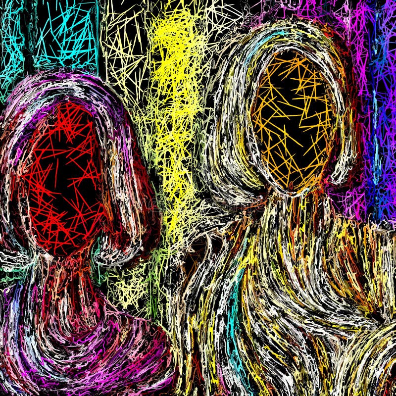 Artystyczny rewers kobiecej mody, odkrywający zawiłe arcydzieła oparte na linii w świecie stylu generatywnego ai ilustracja wektor