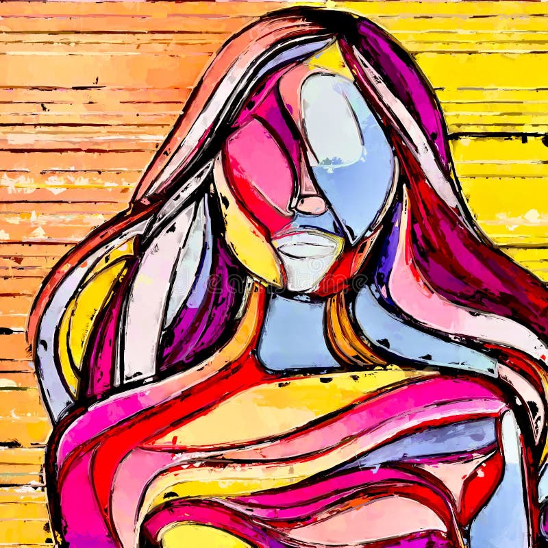 Artystyczny rewers kobiecej mody, odkrywający zawiłe arcydzieła oparte na linii w świecie stylu generatywnego ai ilustracja wektor