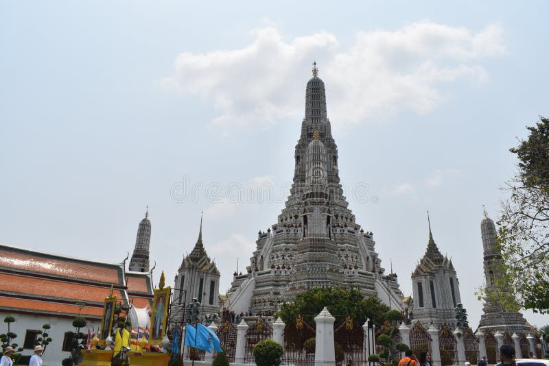 Arun Бангкок Таиланд wat пагод, один из большинств известного виска в Thialand стоковые фотографии rf Arun Бангкок Таиланд wat пагод, один из большинств известного виска в Thialand стоковые фотографии rf
