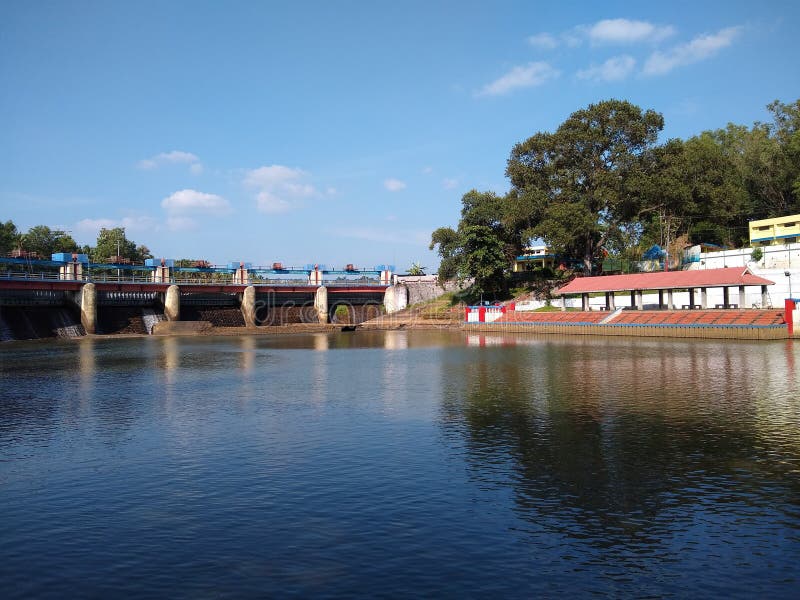 Aruvikkara Dam Shutter, Karamana River, Thiruvananthapuram, Kerala