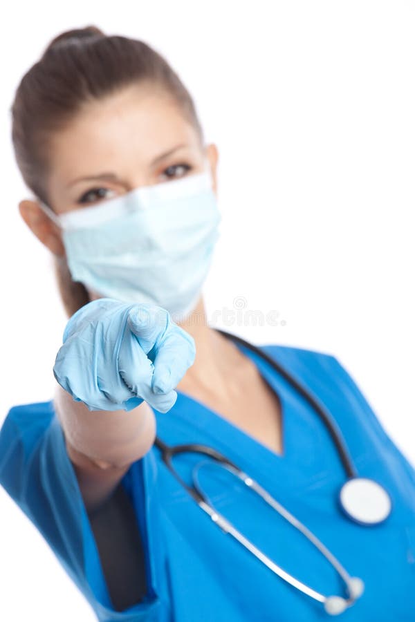 Arzt zeigt Finger an stockfoto. Bild von medizinisch 11171358